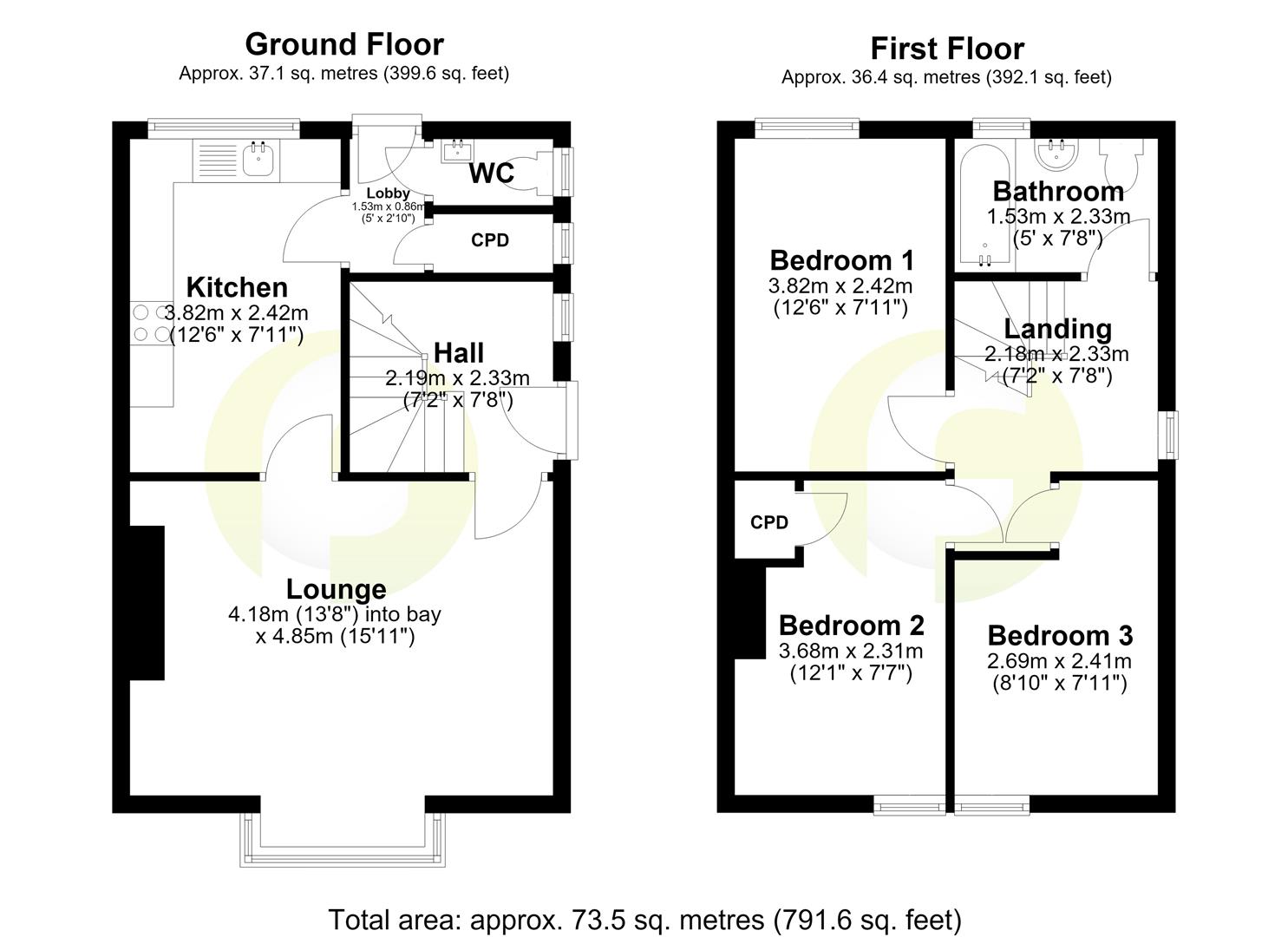 Floorplan.Oswin Terrace, North Shields